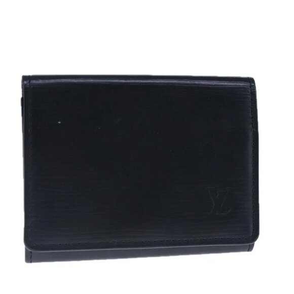 LOUIS VUITTON Epi Envelope Carte de Visite Card Case Black M60652 Auth ar13000 - Picture 1 of 16
